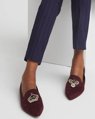 Grace Queen Bee Slip-On Loafers Blackened Burgundy - Chico's
