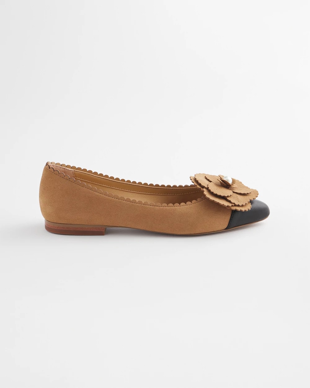 Microsuede Ballet Flats Caramel Apple - Chico's