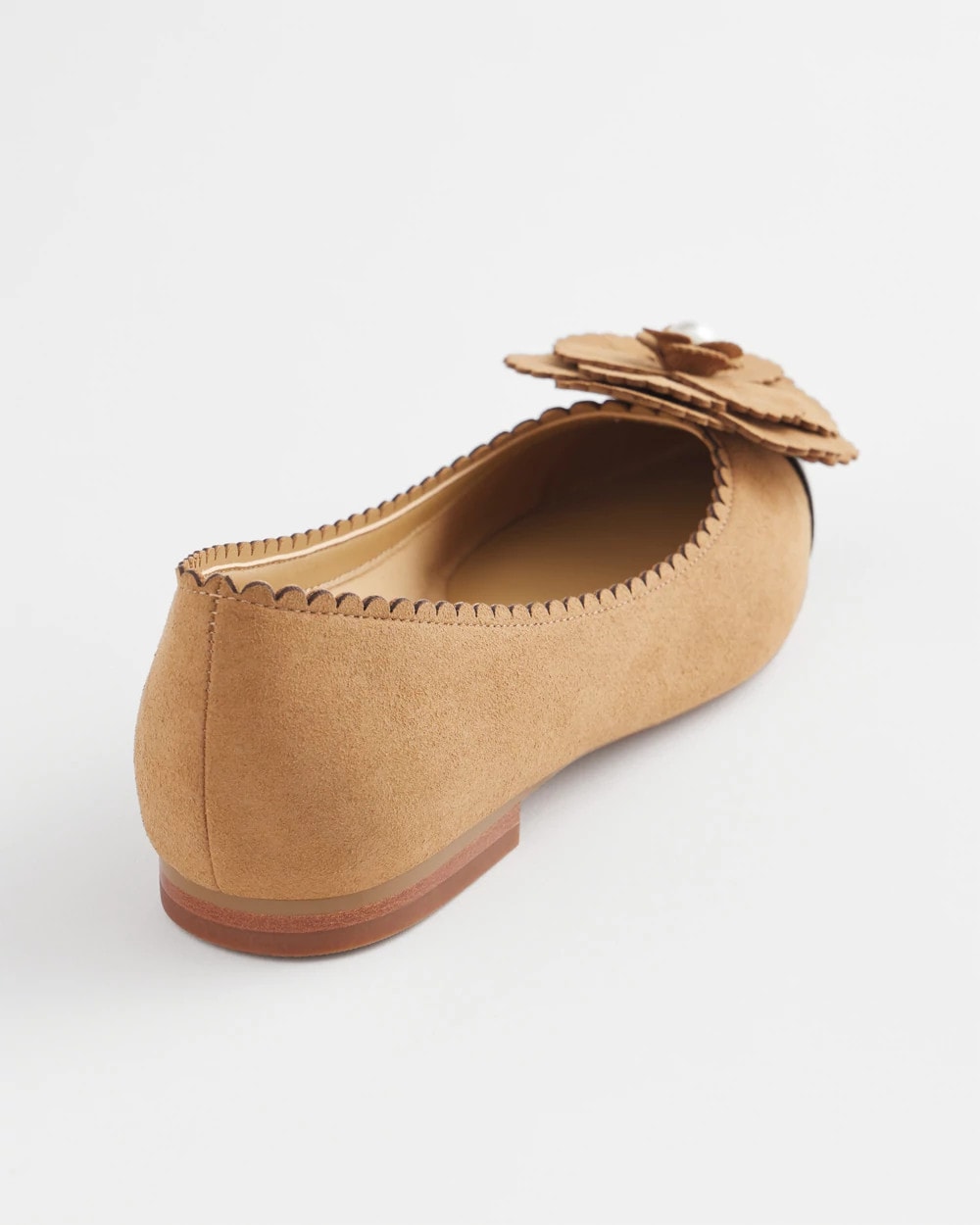 Microsuede Ballet Flats Caramel Apple - Chico's