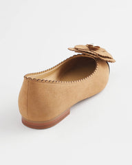 Microsuede Ballet Flats Caramel Apple - Chico's