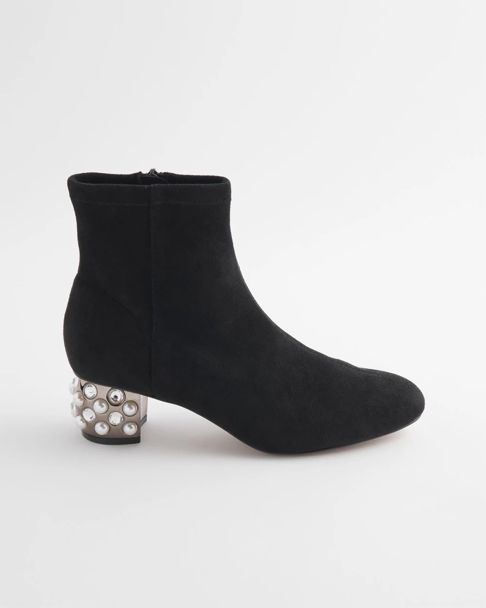 Danika Embellished Vegan Suede Boots Black - Chico's