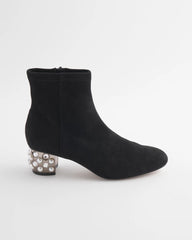 Danika Embellished Vegan Suede Boots Black - Chico's