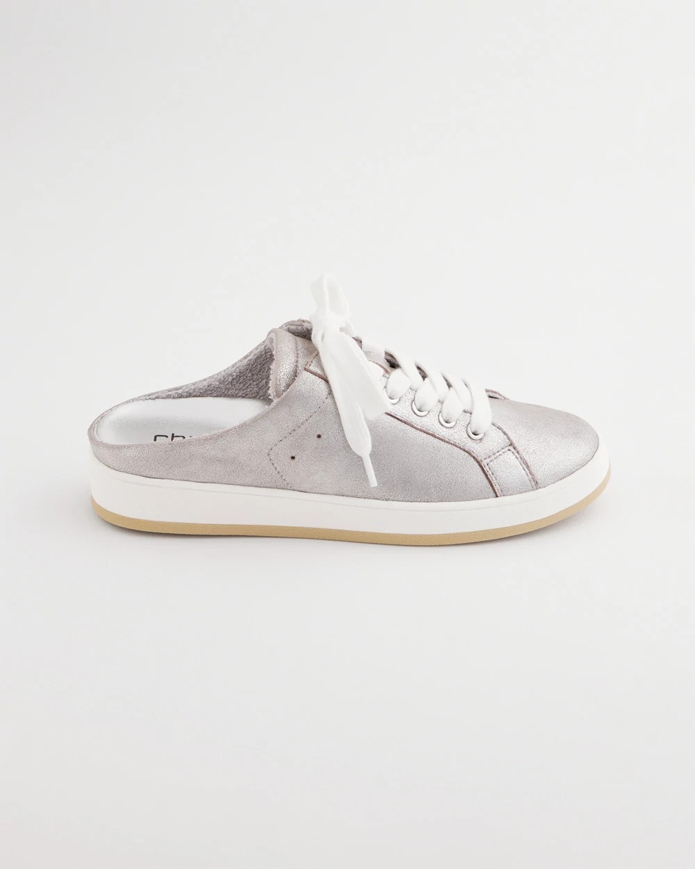 Metallic Snap Slip-On Sneakers Metallic Silver - Chico's