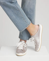 Metallic Snap Slip-On Sneakers Metallic Silver - Chico's