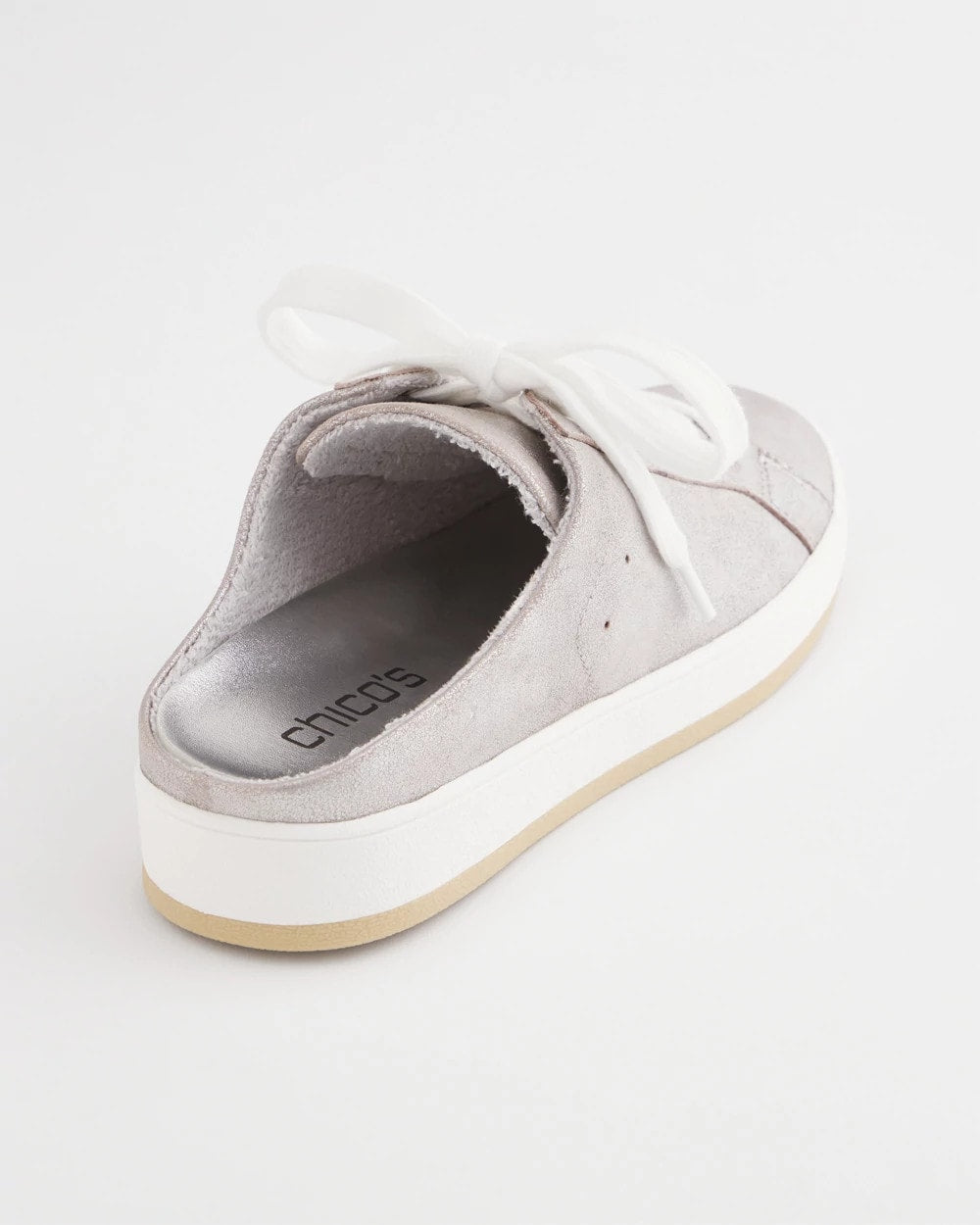 Metallic Snap Slip-On Sneakers Metallic Silver - Chico's