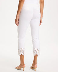 Petite Brigitte™ Slim Scalloped Ankle Pants Alabaster - Chico's