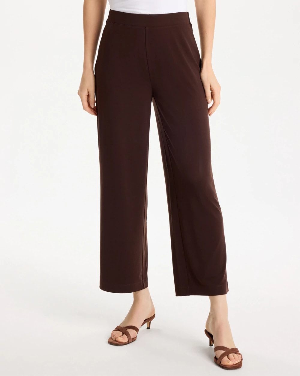 Travelers™ Knit Cropped Pants Cocoa Bean - Chico's