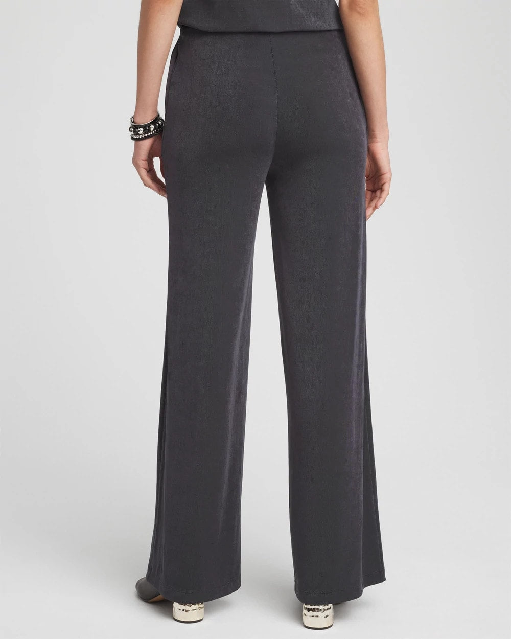 Petite Travelers™ Wide-Leg Pocket Pants Lavastone - Chico's