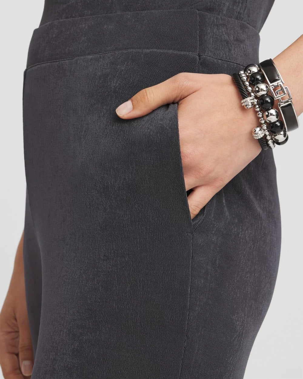 Petite Travelers™ Wide-Leg Pocket Pants Lavastone - Chico's