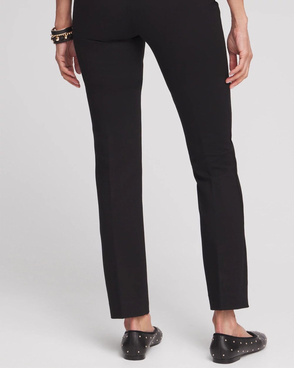 Juliet Slim Trim Detail Ankle Pants Black - Chico's