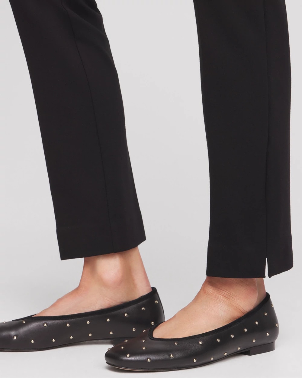 Juliet Slim Trim Detail Ankle Pants Black - Chico's