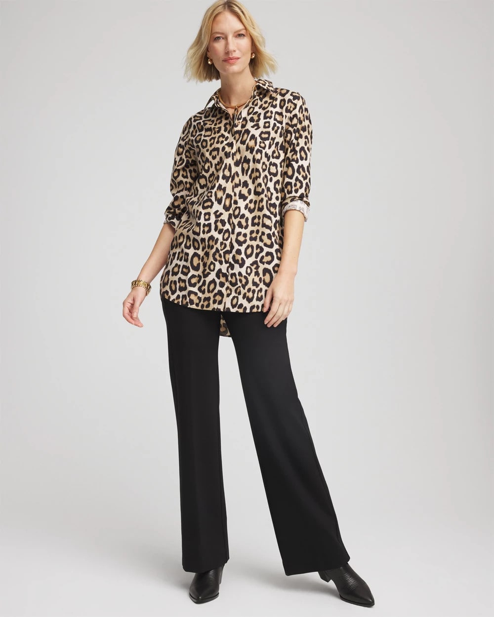 Juliet Wide Full Length Pant Black - Chico's