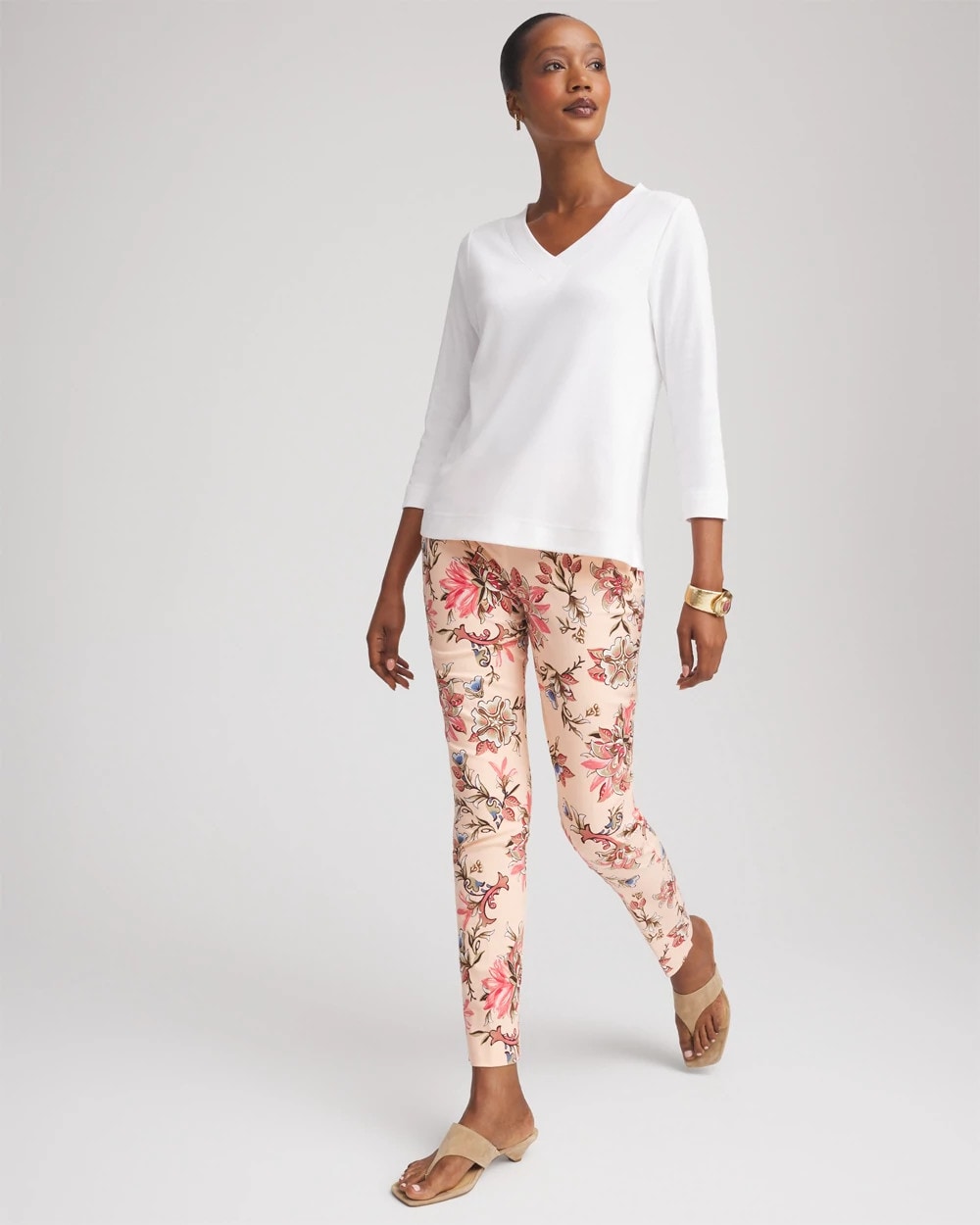 Brigitte™ Pull-On Slim Ankle Pants Blushed - Chico's