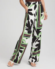 Printed Silky Soft Pants Ecru - Chico's