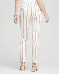 Petite Brigitte™ Striped Ankle Pants Alabaster - Chico's