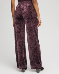 Crushed Velvet Wide-Leg Pants Night Bloom - Chico's