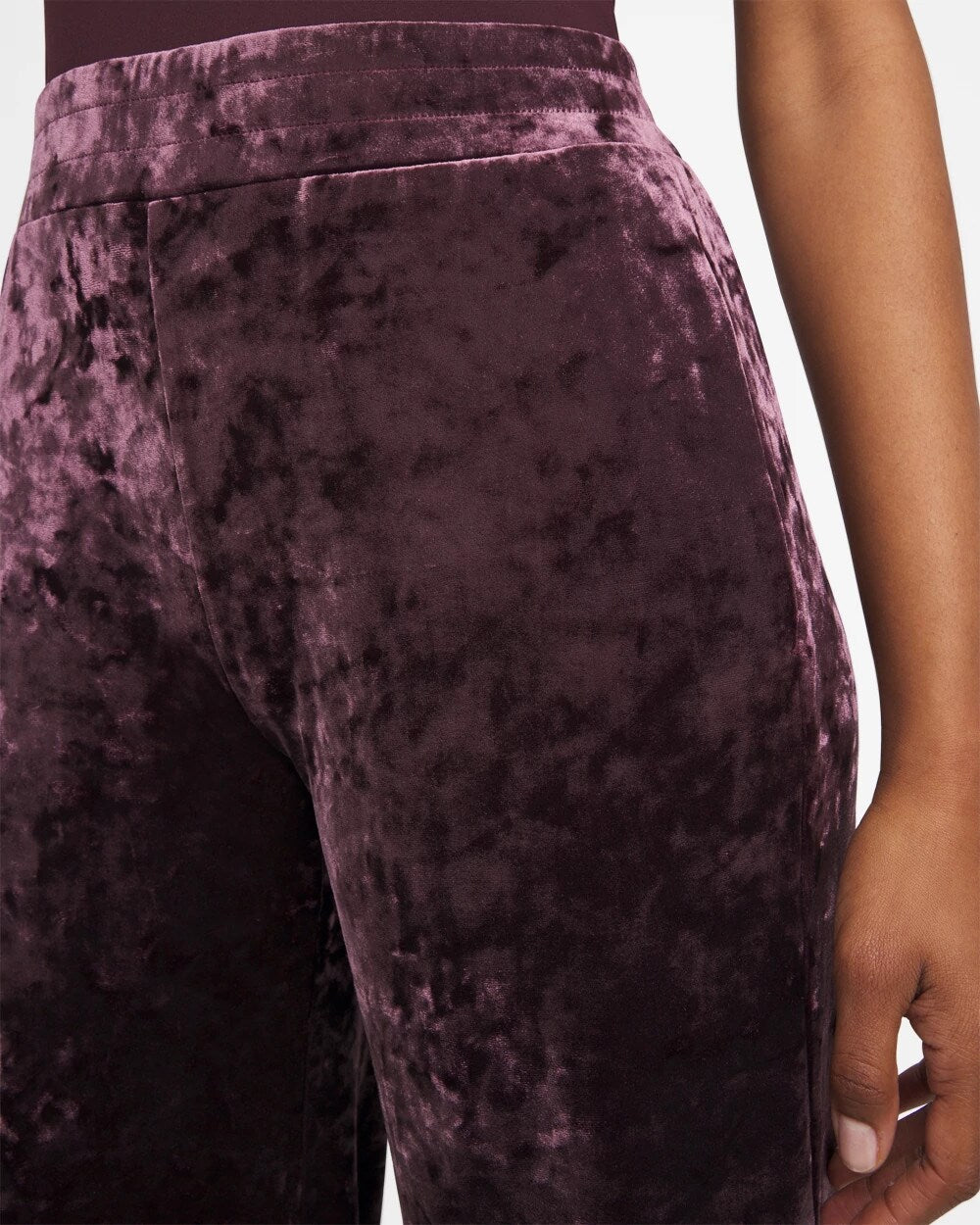 Crushed Velvet Wide-Leg Pants Night Bloom - Chico's