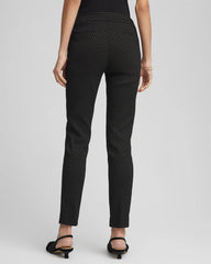 Brigitte™ Slim Ankle Jacquard Pants Black - Chico's
