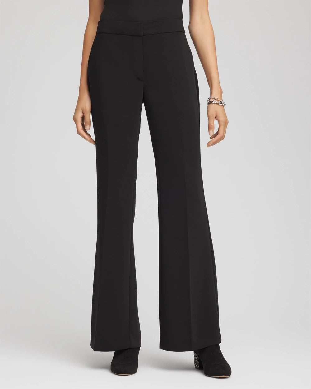 Crepe Flared Trouser Pants Black - Chico's