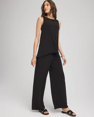 Travelers™ Knit Wide-Leg Pants Black - Chico's