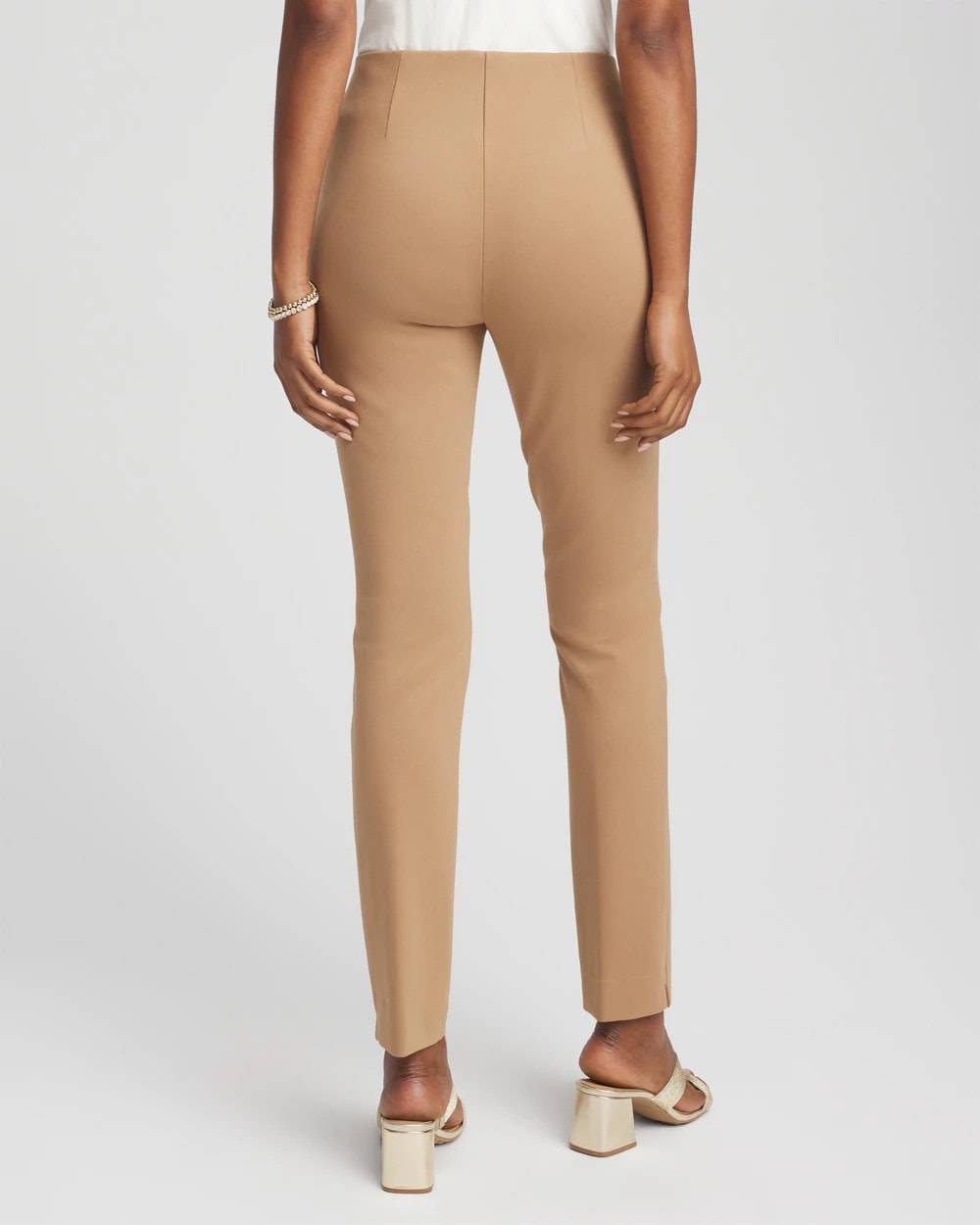 Juliet Slim Trim Detail Ankle Pants Caramel Apple - Chico's