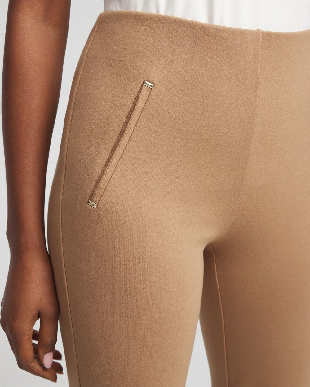 Juliet Slim Trim Detail Ankle Pants Caramel Apple - Chico's