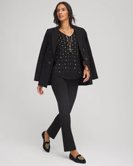 Lightweight Juliet Straight Ankle Pants Black - Chico's