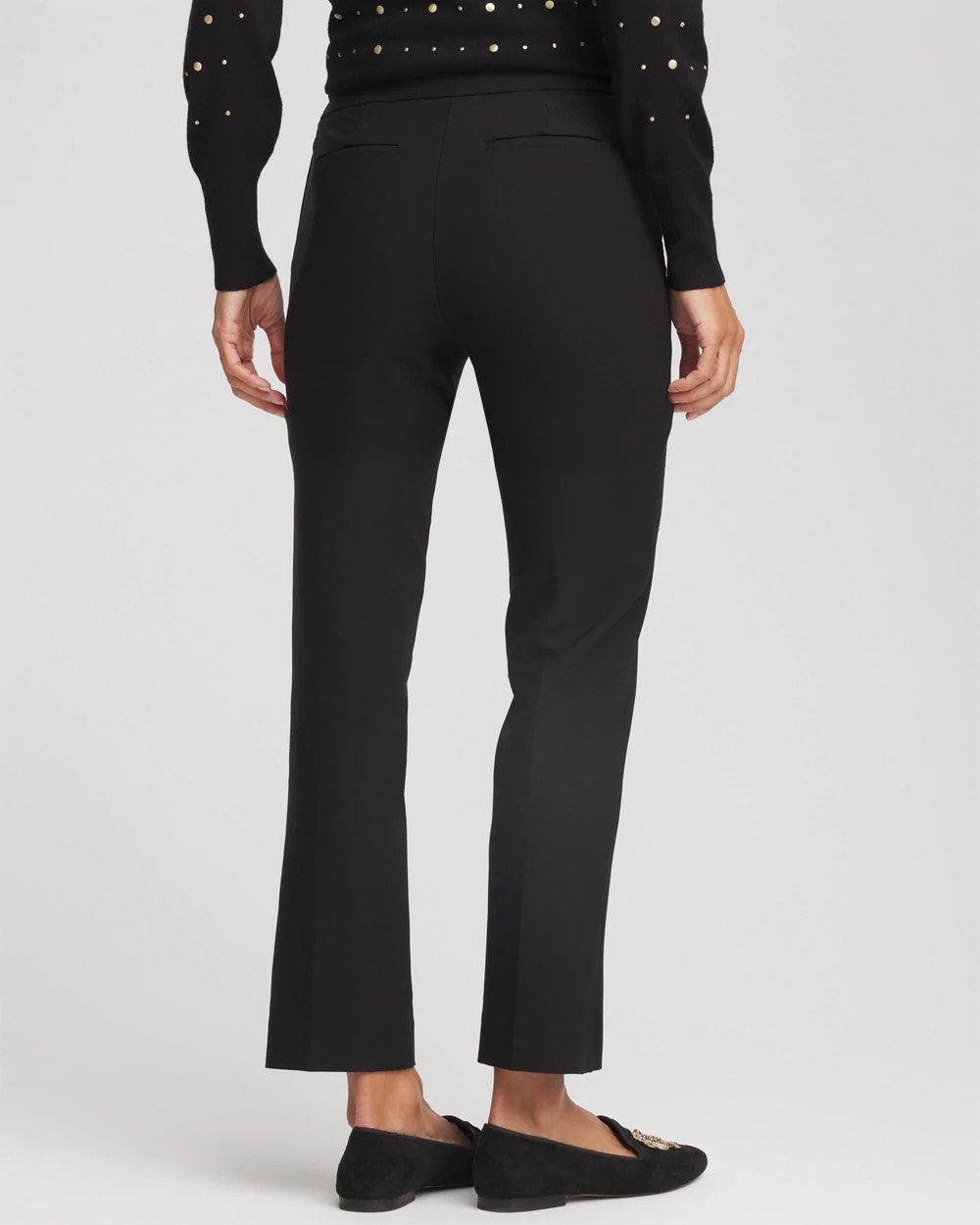 Lightweight Juliet Straight Ankle Pants Black - Chico's