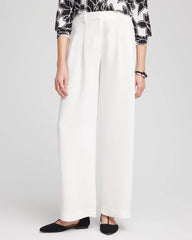 Crepe Pleated Relaxed Pants Ecru - Chico's