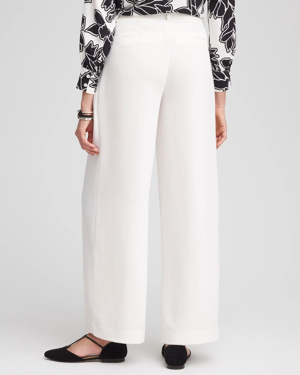 Crepe Pleated Relaxed Pants Ecru - Chico's