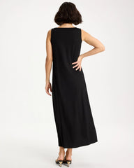 Ponte Seamed Maxi Dress Black - Chico's