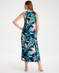 Travelers™ Palm Maxi Dress Kings Navy - Chico's
