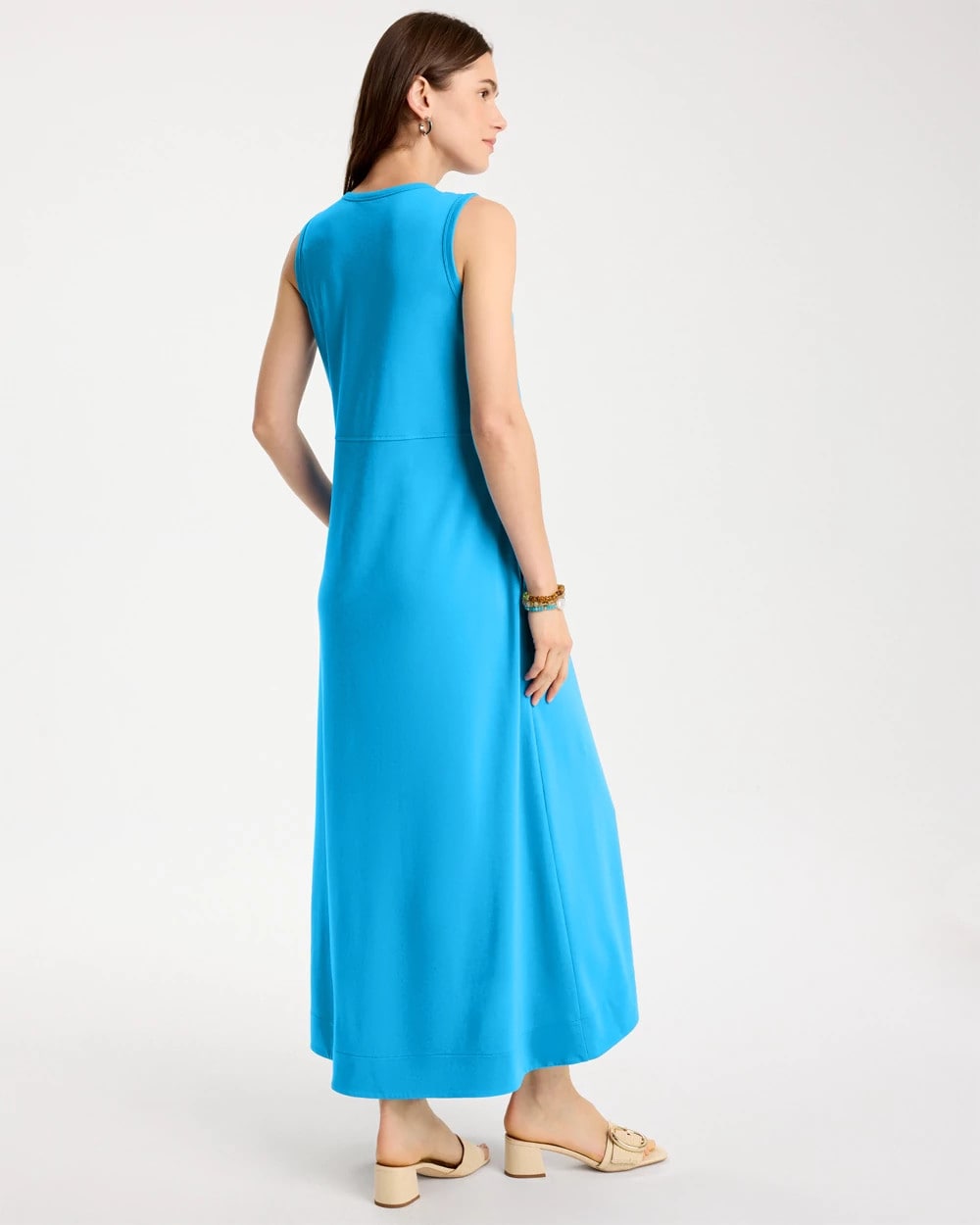 Jersey Knit Maxi Dress Blue Tide - Chico's