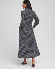 Chain Print Maxi Shirtdress Passport Blue - Chico's