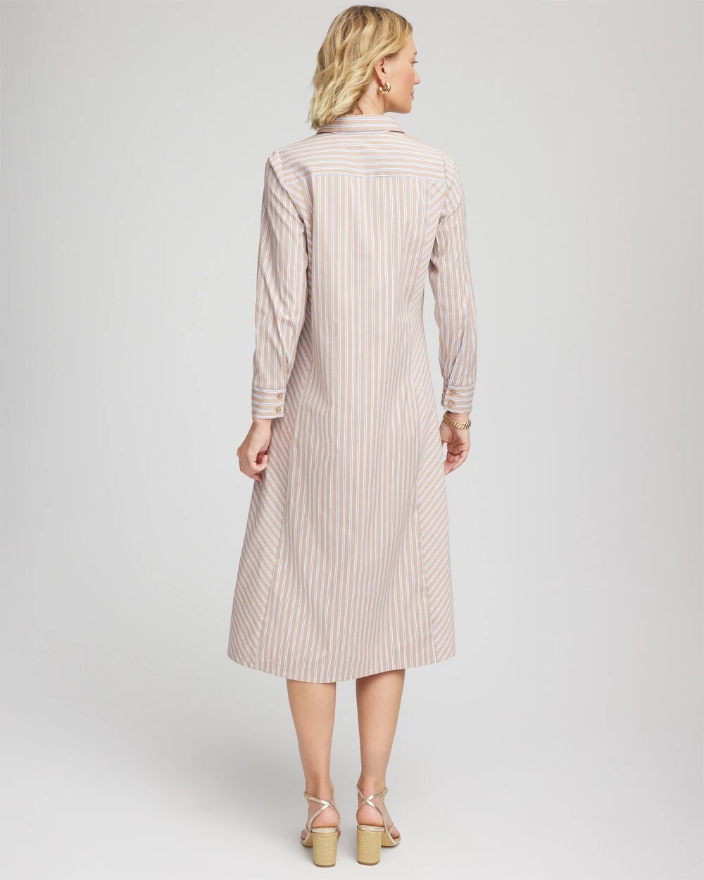 Vanilla Chai Striped Shirtdress Vanilla Chai - Chico's