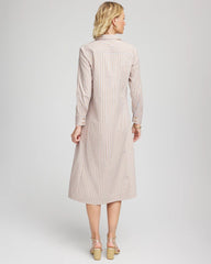 Vanilla Chai Striped Shirtdress Vanilla Chai - Chico's