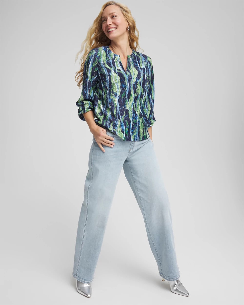 Petite Pull-On Wide-Leg Jeans Delphinia Indigo - Chico's