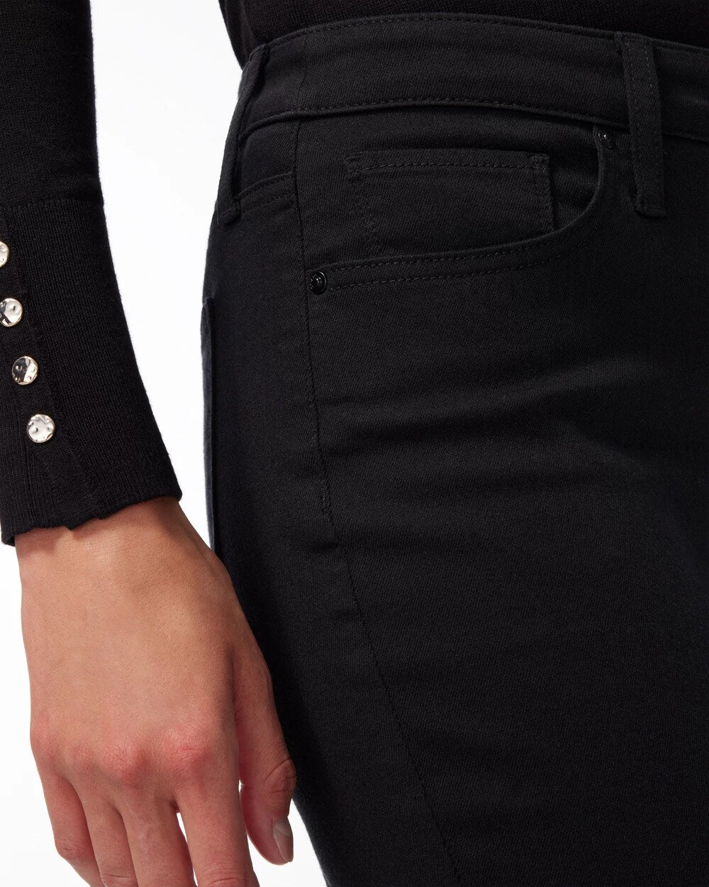 Girlfriend Slim Full-Length Jeans Black - Chico's