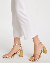 Petite No Stain Girlfriend Fray Hem Kick Flare Jeans Alabaster - Chico's