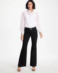 Petite Girlfriend Flared Leg Jeans Black - Chico's
