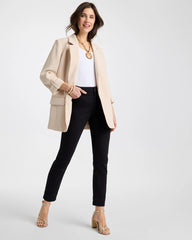 So Slimming Petite Girlfriend Ankle Jeans Black - Chico's