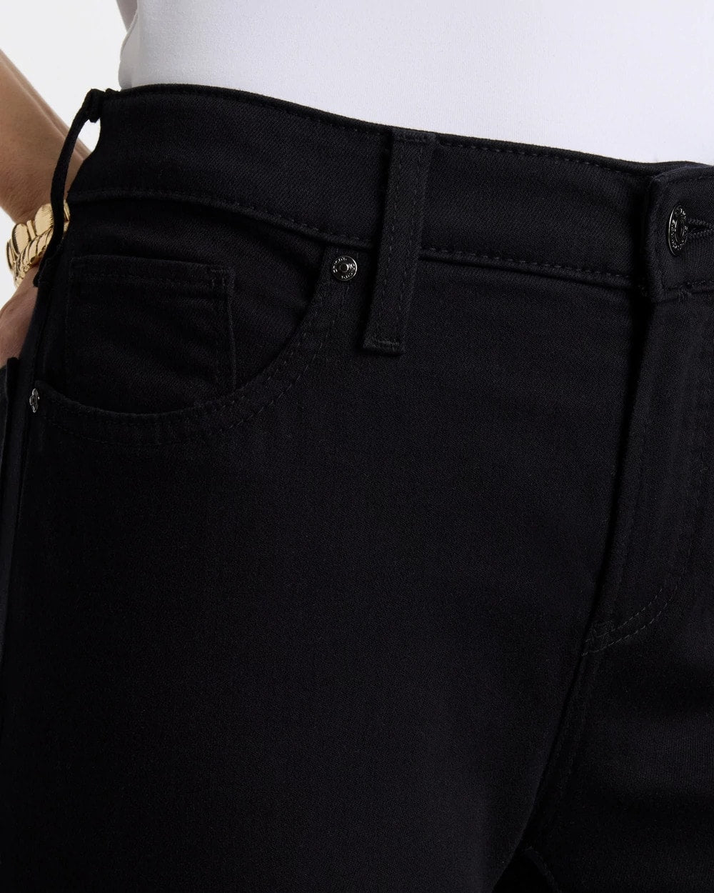 So Slimming Petite Girlfriend Ankle Jeans Black - Chico's