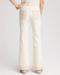 Colorblock Wide Flare Jeans Neutral - Chico's