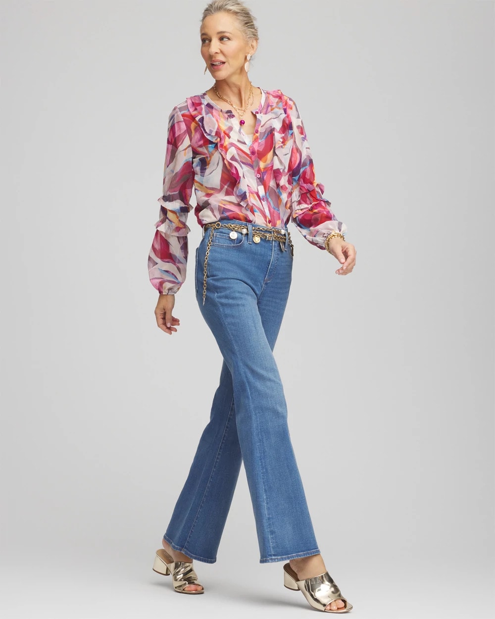 So Slimming® High Rise Flare Jeans Freya Indigo - Chico's