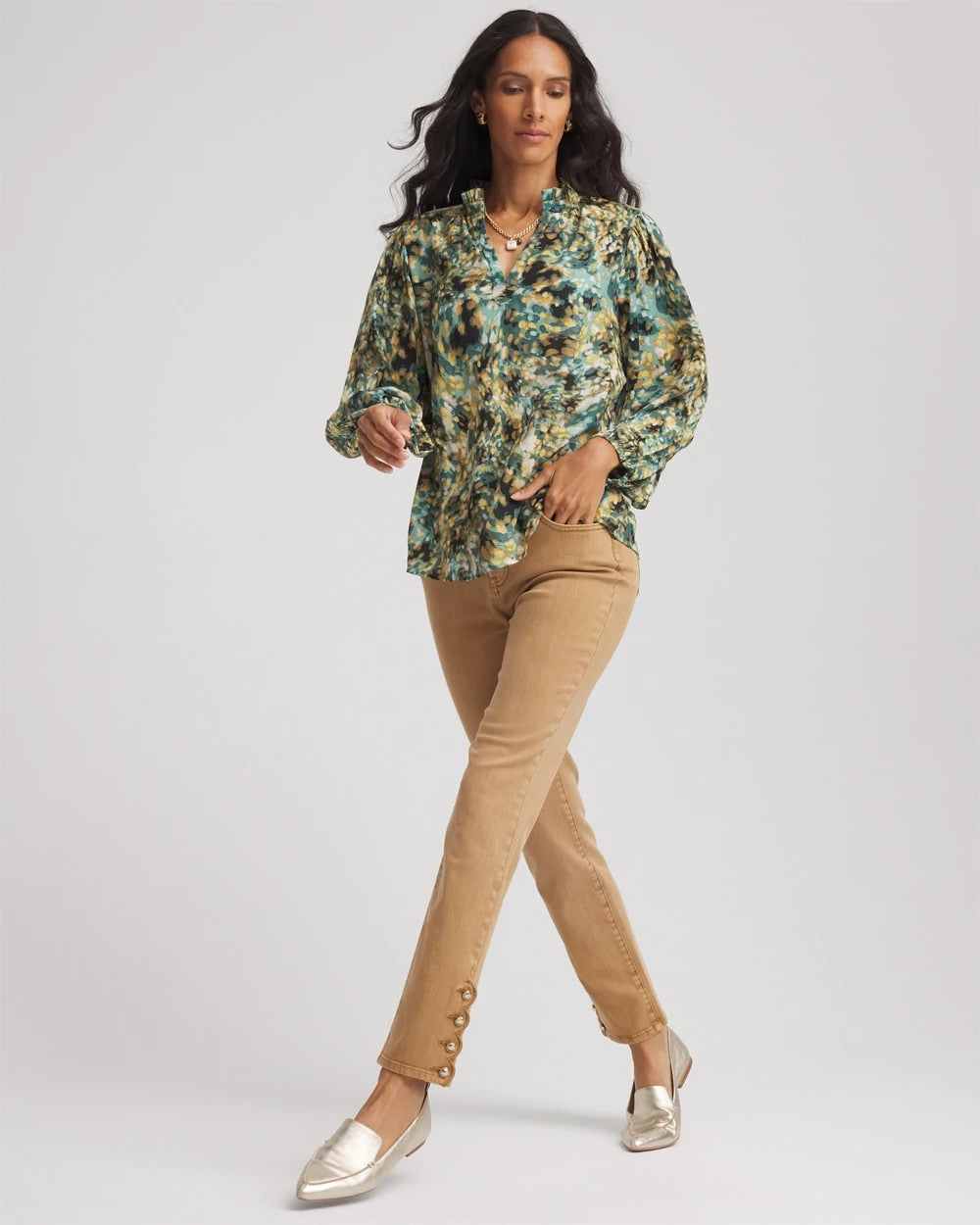 Girlfriend Slim Ankle Jeans Caramel Apple - Chico's