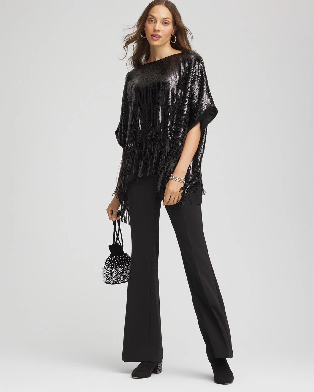 Crepe Flared Trouser Pants Black - Chico's