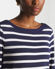 Pima 3/4 Sleeve Tee Passport Blue - Chico's