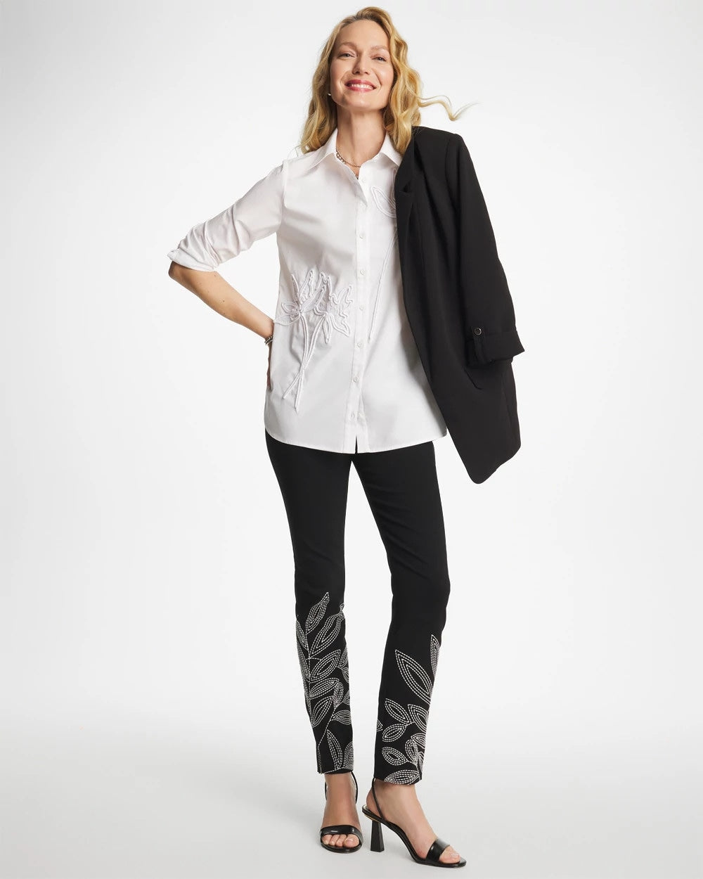 Poplin Soutache Tunic Alabaster - Chico's