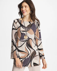 Travelers™ Waverly Bell Sleeve Tunic Soft Slate - Chico's
