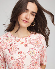 Elbow Sleeve Tee Siesta Rose - Chico's